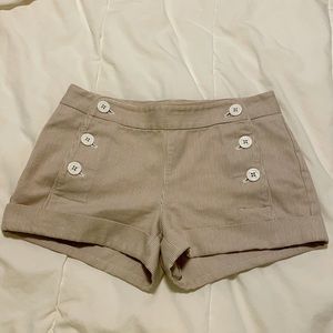 Talula shorts size 0 in cream